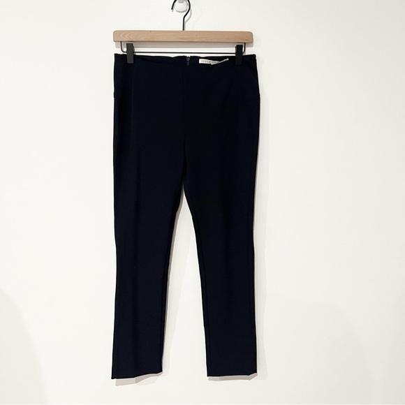 Veronica Beard Zip Back Scuba Navy Blue Fitted Capsule Coordinate Pants size 6 - Picture 6 of 12